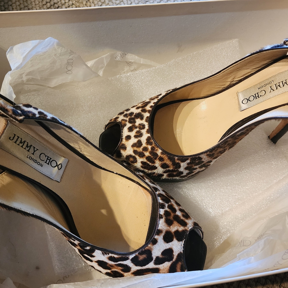 Jimmy Choo Leopard Print Heels